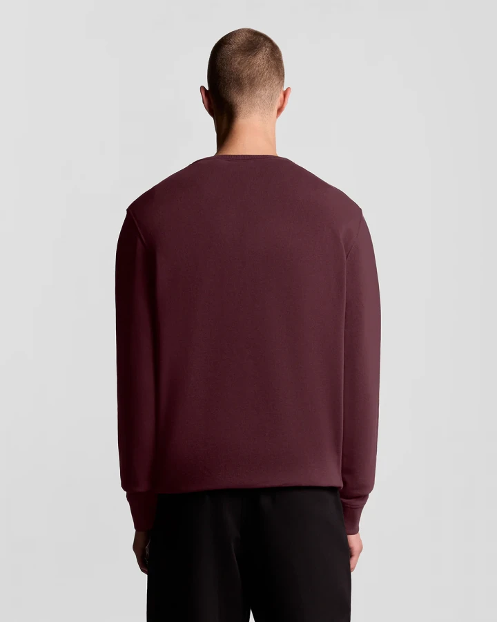 Afbeelding van ML424VOG Crew Neck - Burgundy Heren Sweater - Lyle & Scott